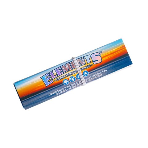 Bibułki ELEMENTS King Size Slim Blue z filtrami Bibułki ELEMENTS King Size Slim Blue z filtrami