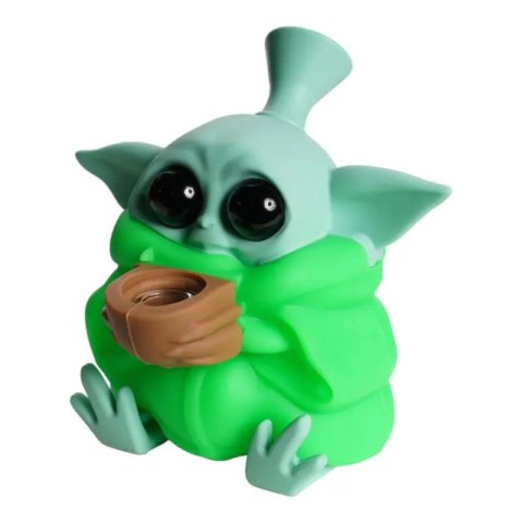 Bongo silikonowe Baby Yoda zielone Bongo silikonowe Baby Yoda zielone