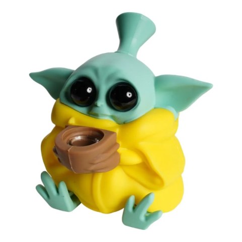 Bongo silikonowe Baby Yoda żółte Bongo silikonowe Baby Yoda żółte