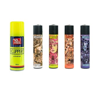 Zapalniczka Clipper + Gaz 100 ml ZESTAW