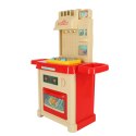 Kuchnia dla dzieci zabawkowa piekarnik palniki światła + wyposażenie