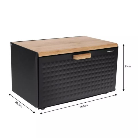 CHLEBAK DWUSTRONNY KLAUSBERG KB-7425 czarny mat CHLEBAK DWUSTRONNY KLAUSBERG KB-7425 czarny mat
