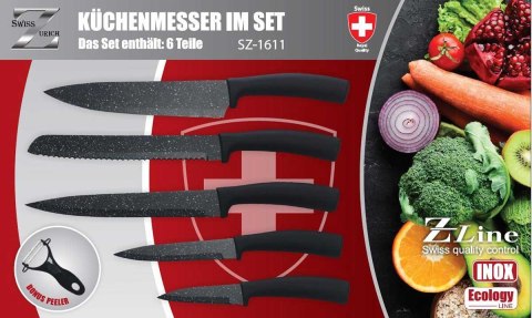 6-ELEMENTOWY ZESTAW NOŻY MARMURKOWYCH SWISS ZURICH 6-ELEMENTOWY ZESTAW NOŻY MARMURKOWYCH SWISS ZURICH