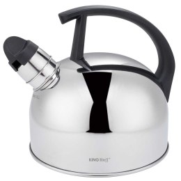 CZAJNIK 1,5L Z GWIZDKIEM KINGHOFF KH-1896 SREBRNY