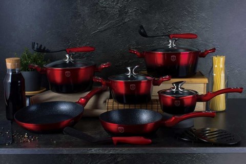 GARNKI BERLINGER HAUS BLACK BURGUNDY LINE 15 ELE BH-1632 GARNKI BERLINGER HAUS BLACK BURGUNDY LINE 15 ELE BH-1632