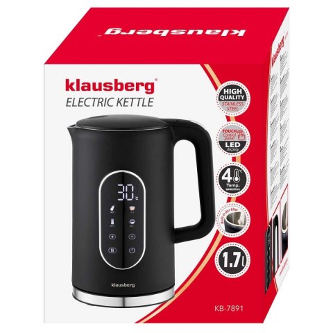 CZAJNIK ELEKTRYCZNY 1,7L KLAUSBERG KB-7891 LED REULACJA TEMPERATURY
