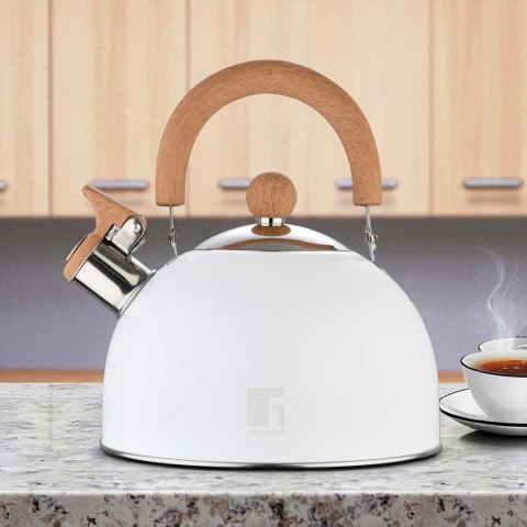 CZAJNIK STALOWY Z GWIZDKIEM 2,3L BERGNER BG-37304 NATURALLY