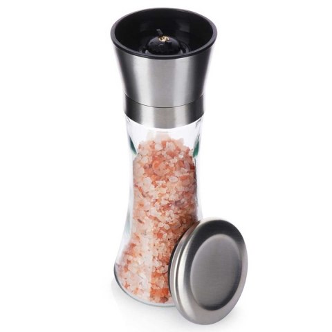 RĘCZNY MŁYNEK DO PIEPRZU I SOLI SZKLANY 259368