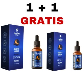 1+1 GRATIS Olejek Sleep&Dream Premium - 5% CBD + 20% CBN - 1+1, Kup jeden, drugi dostaniesz za darmo
