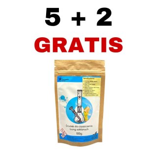 5+2 GRATIS Środek do czyszczenia bong szklanych