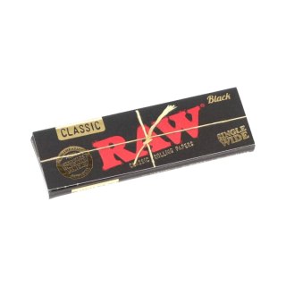 Bibułki RAW Classic Black Single Wide