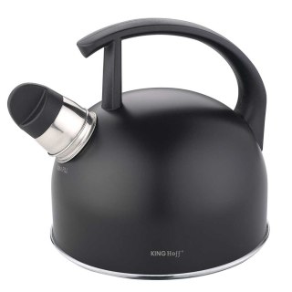 CZAJNIK 1,5L Z GWIZDKIEM KINGHOFF KH-1897 CZARNY MAT