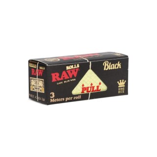 RAW Black Rolls - bibułki w rolce 3m