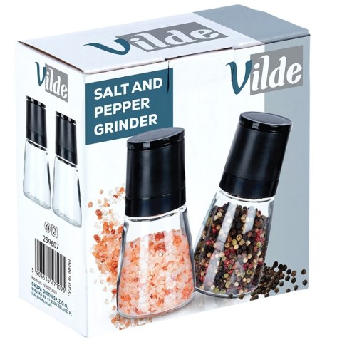 ZESTAW RĘCZNYCH MŁYNKÓW DO PIEPRZU I SOLI SZKLANYCH 259607