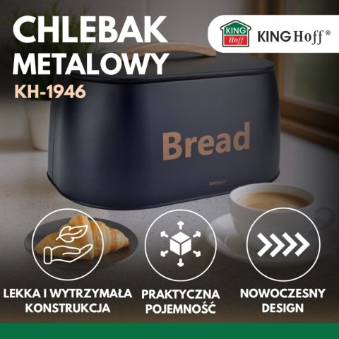 CHLEBAK POJEMNIK STALOWY NA PIECZYWO KINGHOFF KH-1946