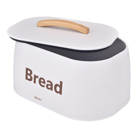 CHLEBAK POJEMNIK STALOWY NA PIECZYWO KINGHOFF KH-1947 BIAŁY