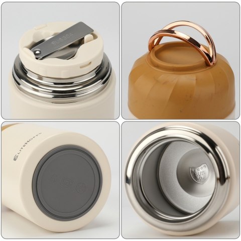 TERMOS OBIADOWY 1050ml Z MISKĄ I SKŁADANĄ ŁYŻKĄ E-8248