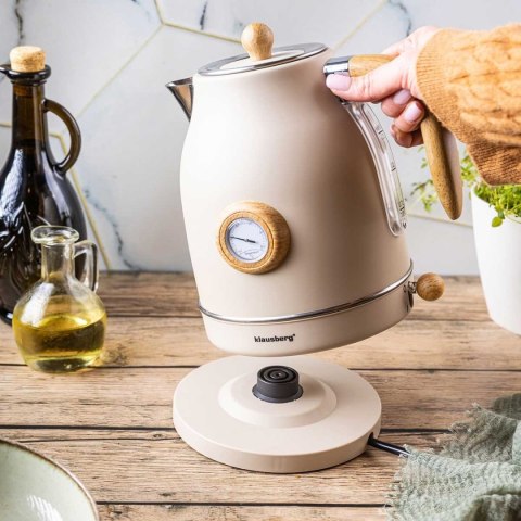 CZAJNIK ELEKTRYCZNY 1,7L Z TERMOMETREM KLAUSBERG KB-9006 RETRO