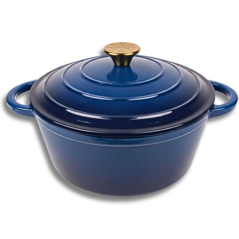 EMALIOWANY GARNEK ŻELIWNY 22cm 3L HAGE CZERWONY