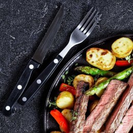 ZESTAW SZTUĆCÓW SZTUĆCE DO STEKÓW PIZZY 12 ELEM.