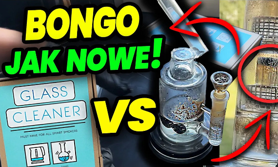 [EXTRA] Brudne bongo VS Glass Cleaner ! Jak umyć stare BONGO ? Czyszczenie fajki wodnej SHISHY lufki